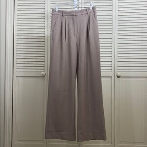 Abercrombie & Fitch Taupe Wide-Leg Trousers